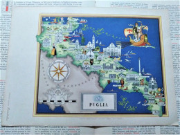 IMAGO ITALIAE FARMITALIA PUGLIA TAVOLA XIII DE AGOSTINI N.13 DICEMBRE 1950 - Cartes Géographiques