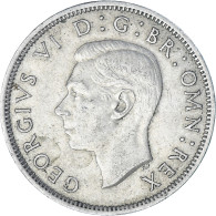 Monnaie, Grande-Bretagne, George VI, Florin, Two Shillings, 1947, TTB - J. 1 Florin / 2 Shillings