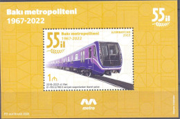 2022. Azerbaijan, 55y Of Baku Metro, S/s, Mint/** - Azerbaïjan