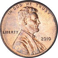 Monnaie, États-Unis, Lincoln Cent, Cent, 2010, U.S. Mint, Philadelphie, TTB - 1959-…: Lincoln, Memorial Reverse