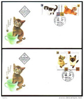 BULGARIA \ BULGARIE - 2013 - Chats Domestiques - 2 FDC - FDC