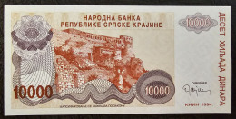 CROATIA, REPUBLIC OF SERBIAN KRAJINA- 10 000 DINARA 1994. WITHOUT SERIAL NUMBER - Croatie