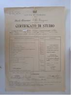 CITTA' DI TORINO - SCUOLE ELEMENTARE, CERTIFICATO DI STUDIO 1932 - LEGGI - Diplômes & Bulletins Scolaires