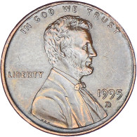 Monnaie, États-Unis, Lincoln Cent, Cent, 1995, U.S. Mint, Denver, TTB+, Copper - 1959-…: Lincoln, Memorial Reverse