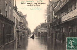 Montargis - La Rue Gambetta Pendant La Crue - Imprimerie - Inondations - Montargis