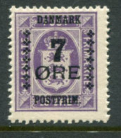 DENMARK 1926 Surcharge 7 Øre On 15 Ø.  LHM / *.  Michel 165 - Ongebruikt