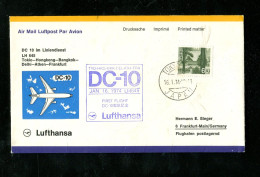 "JAPAN" 1974, Erstflugbrief LH 645 Mit DC 10 "Tokio-Frankfurt" (19454) - Poste Aérienne