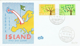 Island / Iceland - Mi-Nr 364/365 FDC (K1776) - 1962