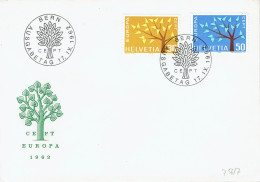 Schweiz / Switzerland - Mi-Nr 756/757 FDC (K1785) - 1962