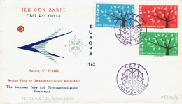 Türkei / Turkey - Mi-Nr 1843/1845 FDC (K1787) - 1962