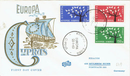 Zypern / Cyprus - Mi-Nr 215/217 FDC (K1788) - 1962