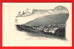 ZWH-06  Litho RARE Boudry Vu De La Colline De Chanélaz   NC  Dos Simple.  - Boudry