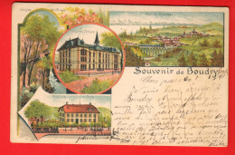 ZWH-09 TRES RARE Multivues Souvenir De Boudry Nouveau Collège Pensionnat Jeunes Gens.Dos Simple Circ. 1898 S/enveloppe - Boudry