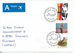 Belgium Cover Sent To Germany 29-6-2009 Topic Stamps Incl. Willy Brandt - Lettres & Documents