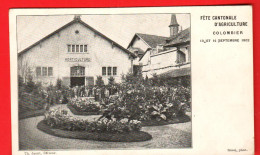 ZWH-17  RARE Colombier, Fête Cantonale D'Agriculture. Pavillon De L'Horticulture Septembre 1902.  Dos Simple. NC - Colombier