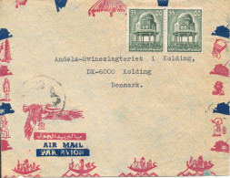 Egypt Air Mail Cover Sent To Denmark 1955 ?? Topic Stamps - Poste Aérienne