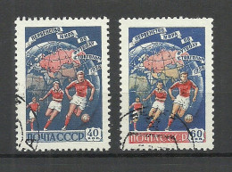 RUSSLAND RUSSIA 1958 Michel 2089 - 2090 O Sport Soccer Fussball WM Schweden World Cup - 1958 – Suecia