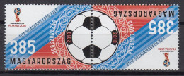 HUNGARY 2018  Football. FIFA World Cup In Russia 2 ST STRIP.MNH - 2018 – Russland