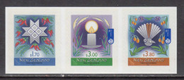 2022 New Zealand Christmas Self Adhesives Complete Strip Of 3 MNH @ BELOW FACE VALUE - Nuovi