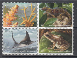 2022 United Nations GENEVA Endangered Species Frogs Lizards Fish Complete Set Of 1 MNH @ BELOW FACE VALUE - Ungebraucht