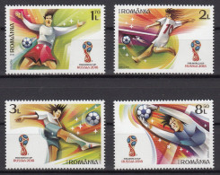 ROMANIA.2018  Football. FIFA World Cup In Russia SET 4 STAMPS MNH - 2018 – Russland