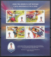 ROMANIA.2018  Football. FIFA World Cup In Russia BLOCK MNH - 2018 – Russland