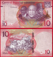 Lesotho 10 Maloti 2021 P-21 UNC - Lesoto