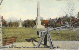 Capitol Park Showing Confederate Monument. Birmingham. Ala. - Sonstige & Ohne Zuordnung