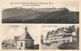 Gruss Vom St. Anton Bei Oberegg Rt. Appenzell Blick Auf Die Appenzellerberge - Appenzell