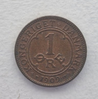 Denmark - 1 Øre - Frederik VIII - 1909 - Danimarca
