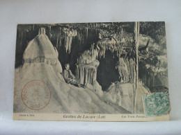 46 5892 CPA 1905 - 46 GROTTES DE LACAVE - LES TROIS PARQUES - ANIMATION - Lacave