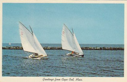 AK 153942 USA - Massachusetts - Three Boats Are Racing In Nantucket - Nantucket