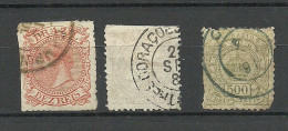 BRAZIL Brazilia 1884-1888 Michel 56 & 61 & 64 O - Gebruikt