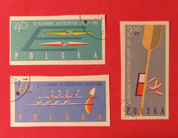 1961 Poland - Serie Imperforated Gestempeld - Canottaggio