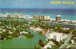 Florida Miami Beach Aerial View Showing Ocean Front Hotels - Miami Beach