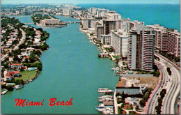 Florida Miami Beach Panoramic View Looking North Up Collins Avenue - Miami Beach