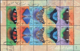 AUSTRALIA 1998 "BUTTERFLIES" SHEET VFU - Blocks & Kleinbögen