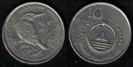 Cap Vert 1994 Pièce De Monnaie Coin 10 Escudos Oiseau Faune Halcyon Leucocephala Acteon Passarinha SU - Cabo Verde