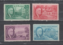 USA  1945  N° 482 / 85  Neuf  XX  Pr. Roosevelt = 4 Valeurs - Unused Stamps