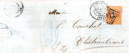 FRANCE / LETTRE DE RENNES à CHÂTEAUBRIAND DE 1871 - 1849-1876: Periodo Clásico