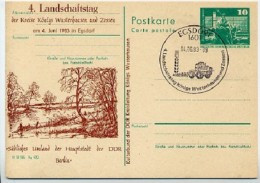 Landschaftstag Egsdorf Teupitz DDR P79-5a-83 C217-a Postkarte Zudruck Sost. 1983 - Agriculture