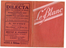 Livre - Le Blanc, 20 Pages, Environ 1920 - Centre - Val De Loire