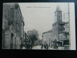 LAMBESC                  PLACE DE LA REPUBLIQUE ET HORLOGE - Lambesc