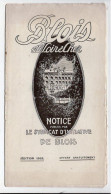 Livre - Blois Et Le Loir Et Cher, Notice Du Syndicat D'initiative, Une Page, 1931 - Pays De Loire