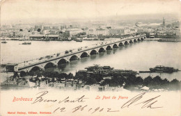 FRANCE - Bordeaux - Le Pont De Pierre - Vue - Carte Postale Ancienne - Bordeaux