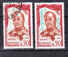 France  1304 Variété Vert Absent Et Normal  Oblitéré Used - Used Stamps