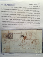 “PIROSCAFI FRANCESI NAPOLI”(via Di Mare) Cover>Messina Sicilia. Province Napoletane1861Sa.22c=VF (Italia Lettera - Naples