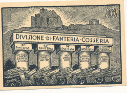 1936 COLONIE ITALIANE AFRICA ORIENTALE BELLA CARTOLINA DIVISIONE DI FANTERIA COSSERIA  FTA MAZZINI - Afrique Orientale