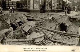 ÉVÉNEMENTS - L'Orage Du 15 Juin à Paris - Éboulements Boulevard Haussmann  - L 146359 - Catastrophes