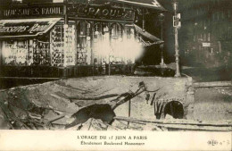 ÉVÉNEMENTS - L'Orage Du 15 Juin à Paris - Éboulements Boulevard Haussmann - L 146363 - Katastrophen